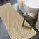Cadsden Boho Jute-Look Checkered Light Brown Black Area Rug