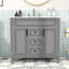 Meuble-lavabo moderne avec lavabo supérieur, armoire de rangement avec portes à fermeture douce et tiroirs-1698953326
