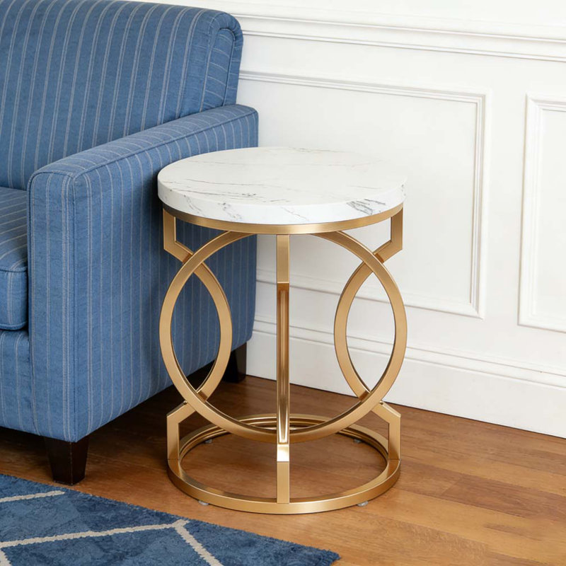 Table de chevet ronde, table de bout