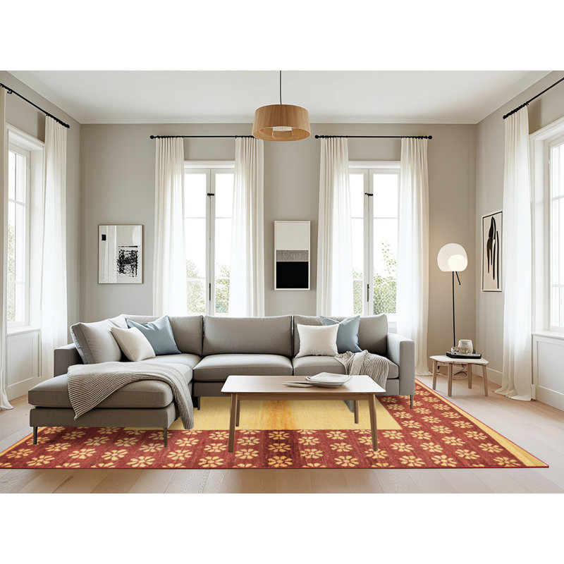 Tapis abstrait moderne 161, Rectangle 8 pi x 10 pi