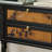 Black+Brown Solid Wood Console Table-320868303