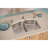 Dayton 33" L x 22" W Double Basin Dual Mount Kitchen Sink