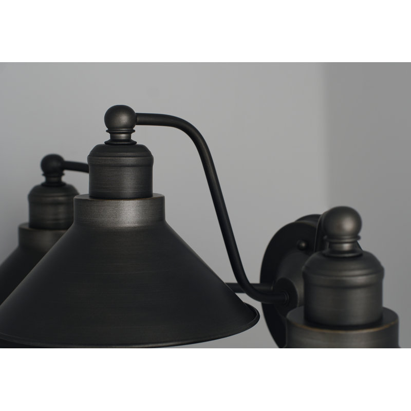 Éclairage pour meuble-lavabo en bronze foncé à 3 lumières à intensité variable Grethe