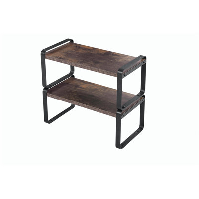 Étagères de rangement à 2 niveaux, étagère réglable, étagère de rangement pour la maison, entrepôt de cuisine du sous-sol