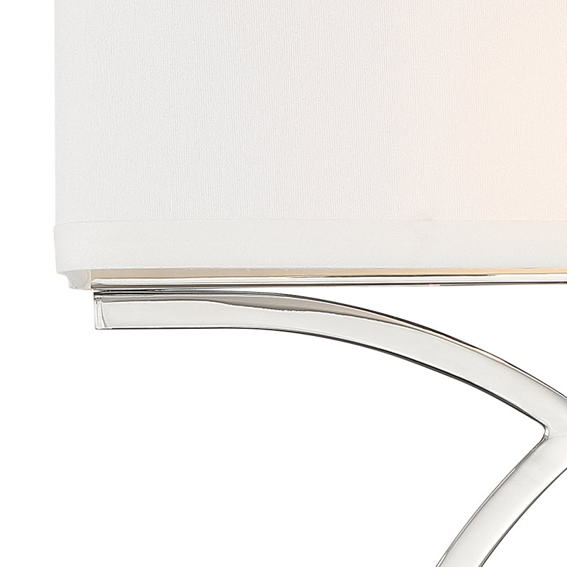 Spady Flush Mounted Sconce, Polished Nickel