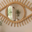 Miroir mural Greta, structure Sunburst, fibre naturelle
