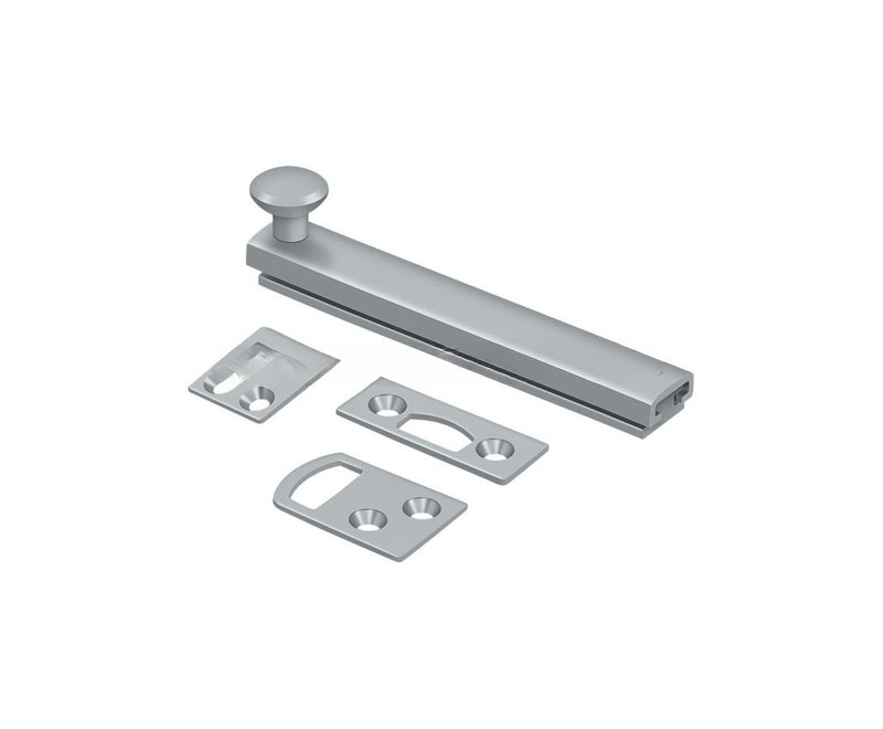 Boulon de surface 2 po Deltana 2SBCS26D, vis dissimulée, HD en chrome brossé, Chrome brossé
