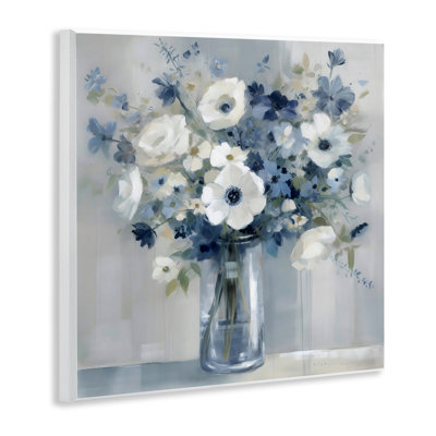 Plaque murale Peaceful Blues Bouquet, design by Creative Studio