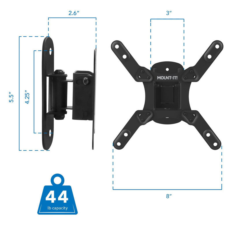 Support mural compact pour téléviseur de 50 po ou moins