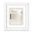 Cadre cubique blanc mat
