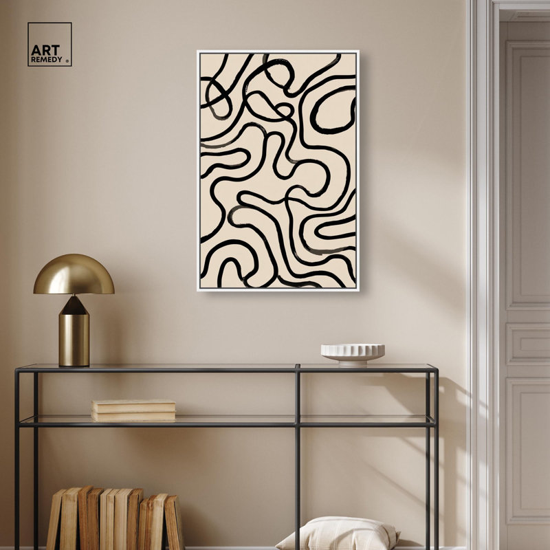 «Path of a Thought I», reproduction d'art sur toile par Art Remedy, cadre blanc, 20 x 30, H 31 po x l 21 po, Cadre blanc
