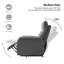 Fauteuil inclinable électrique avec dossier capitonné Armenuhi-85949765