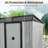 Serene Modern Galvanized Steel Weatherproof Tool Haven.