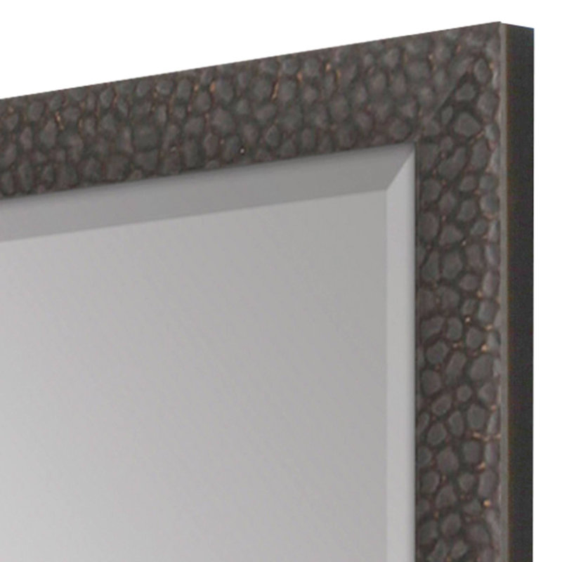 Miroir mural biseauté en bois sahwn, 43 po x 33 po