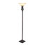 Metal Antique Style Brown Torchiere