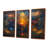 Double Star Arcane Hexagram - Geometric Wall Art Print Set-1887320053-1887320051