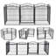 Lariat Panel Metal Exercise Pen With Door (Set of 8)