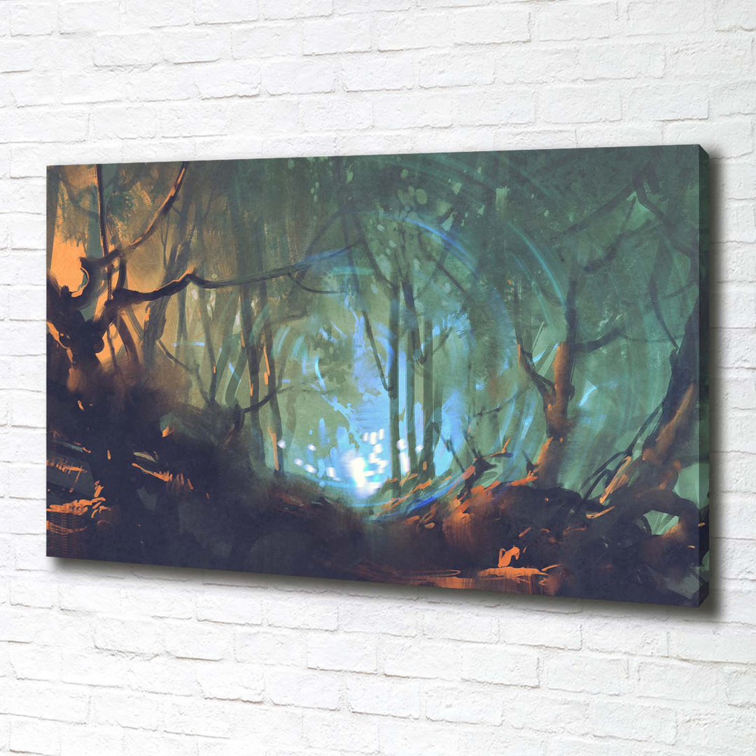 Mystischer Wald - Kunstdrucke auf Leinwand - Wrapped Canvas