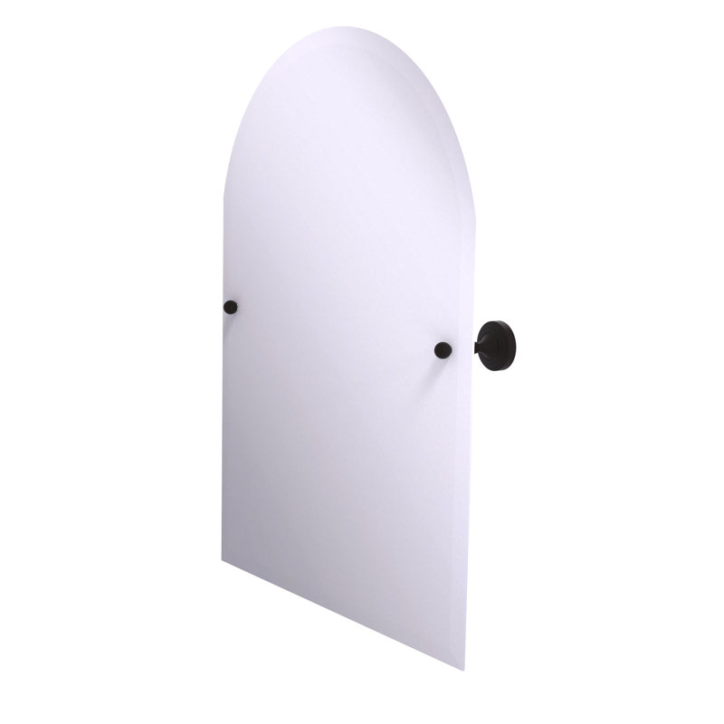 Miroir décoratif en arc inclinable avec bord Godin, Bronze huilé