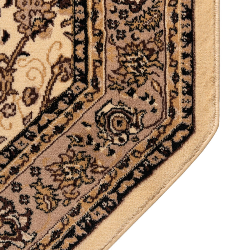 Bhatari Indoor Rug, Octagon 5'3" x 5'3", Ivory