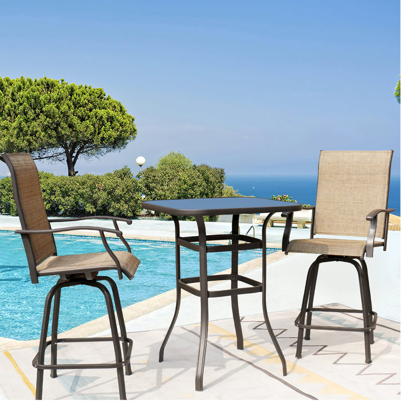 Genisus Square 2 - Person 27.5" Long Dining Set