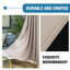 Rideaux 100% occultant et isolant 100% occultant et isolants avec œillets de 84 po de longueur, l 100 x L 84 po - Sable naturel