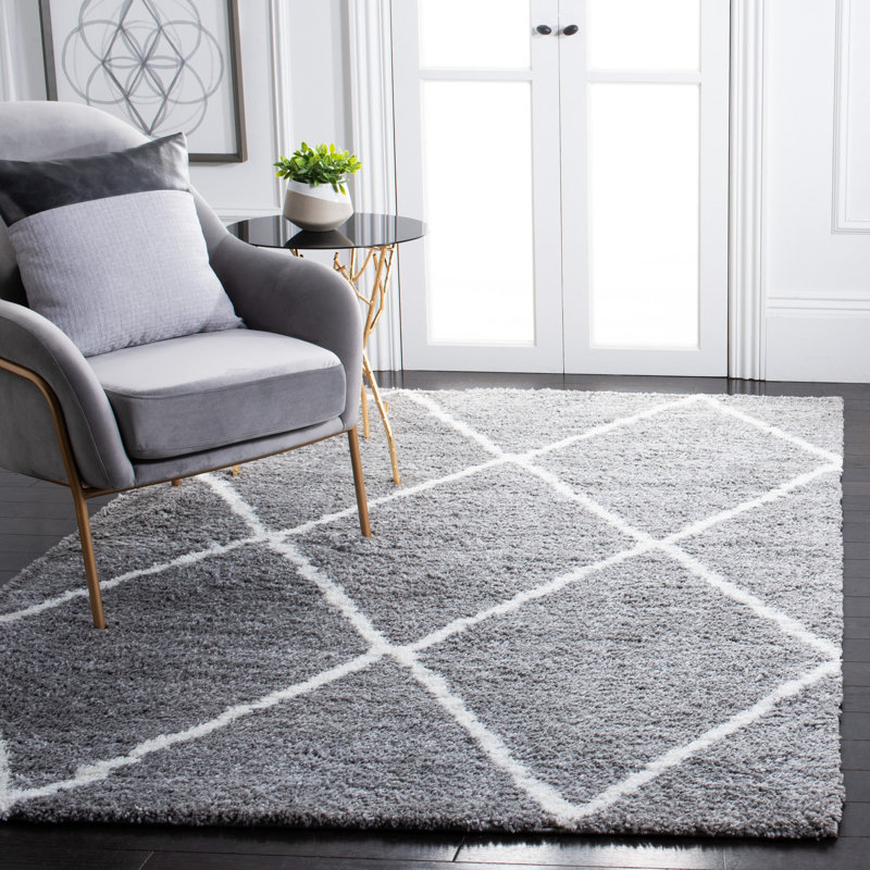 Poulsen Shag 500 Performance Geometric Rug, Rectangle 4'5" x 6'5"
