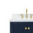 Cambridge 61'' Solid Wood Double Bathroom Vanity in Midnight Blue, with 1.5'' Carrara Marble Top, Center, Rectangle Sink-132942205-33740499