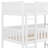 Triple-Tier Bunk Bed In Solid Rubber Wood, Featuring Integrated Ladders And Removable Safety Guardrails-1835446210