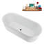 Baignoire autoportante 67 "avec drain 67" Streamline-102210900
