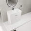 Meuble-lavabo autoportant avec lavabo en résine