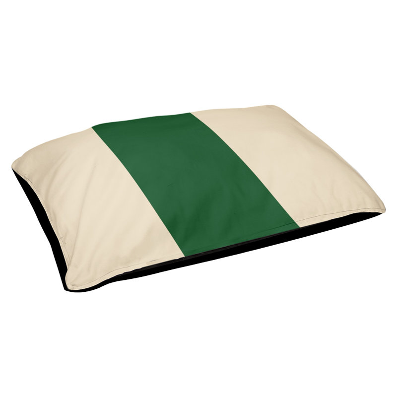 Coussin extérieur Phoenix, Grand (l 40 po x P 30 po x H 14 po), Crème de Cream City / vert de Good Land / crème