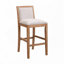 Tabourets de bar en bois d'hévéa, tabourets de bar rembourrés-1334463303-1334463302