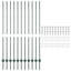 Metro Lane Green Steel Border Fencing