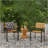 LARIS WOOD AND METAL CHAIR