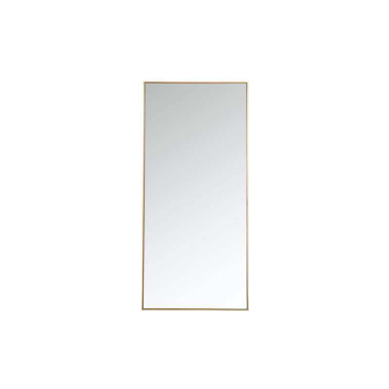 Miroir mural Sabine, 60 po x 30 po, Laiton