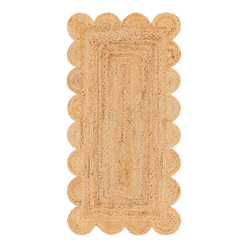 Cosner Hand Braided Area Rug, Runner 2' x 4'1"