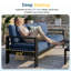 Chaise de patio en aluminium 2 pièces-88682230