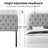 Button Tufted Upholstered Headboard Adjustable Height-396459241-396459246