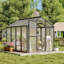 Serre en polycarbonate, serres d'hiver pour l'extérieur, serre extérieure avec évent de toit, serre en aluminium robuste pour l'extérieur de la cour arrière-126106890-126106889