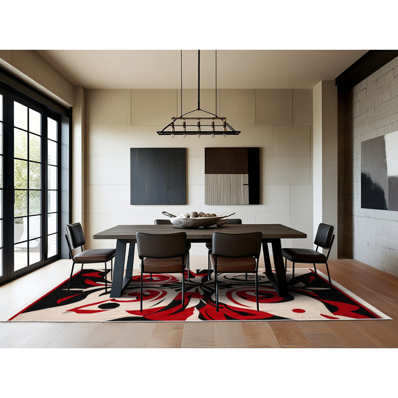 Sinister Whirl Rug, Rectangle 8' x 12'