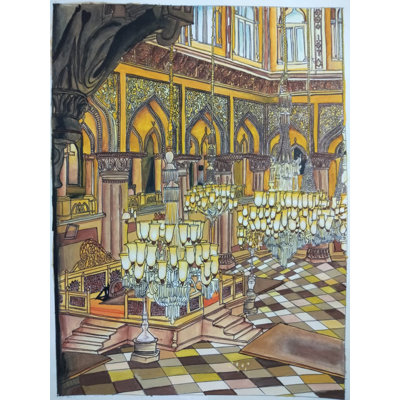Lumière des lustres | Couleur de l'affiche sur papier | Par Bhavani