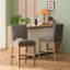 Élégant tabouret de comptoir à hauteur réglable avec siège rembourré confortable et structure en métal durable, parfait pour la cuisine et les bars.-1563914002