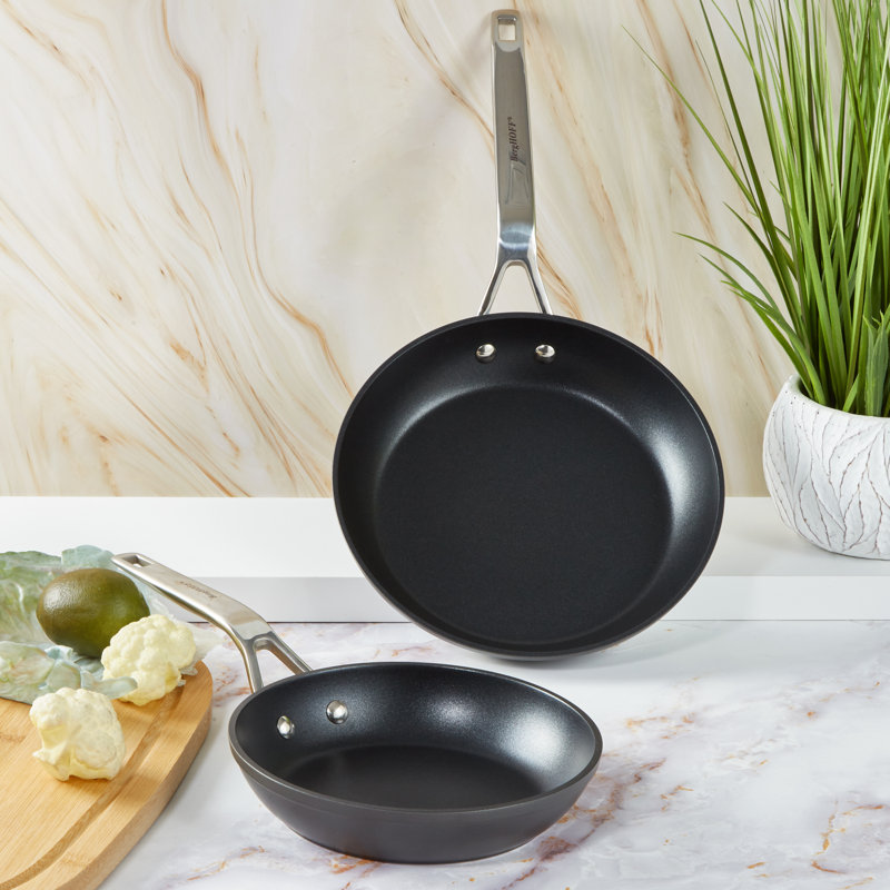 Poêle à frire anodisée dure antiadhésive BergHOFF Essentials, noir, 8"