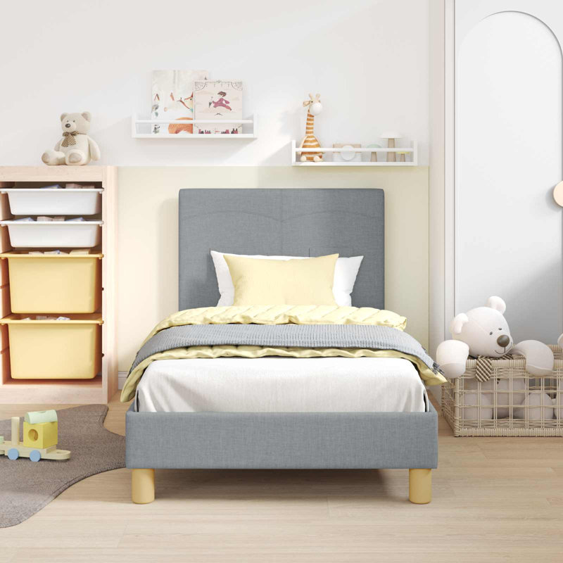 Bed Frame, Light Grey, European Toddler (80 x 160cm)