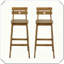 Ensemble de 2 tabourets de bar Robuste, durable, élégant, polyvalent, fonctionnel et compact