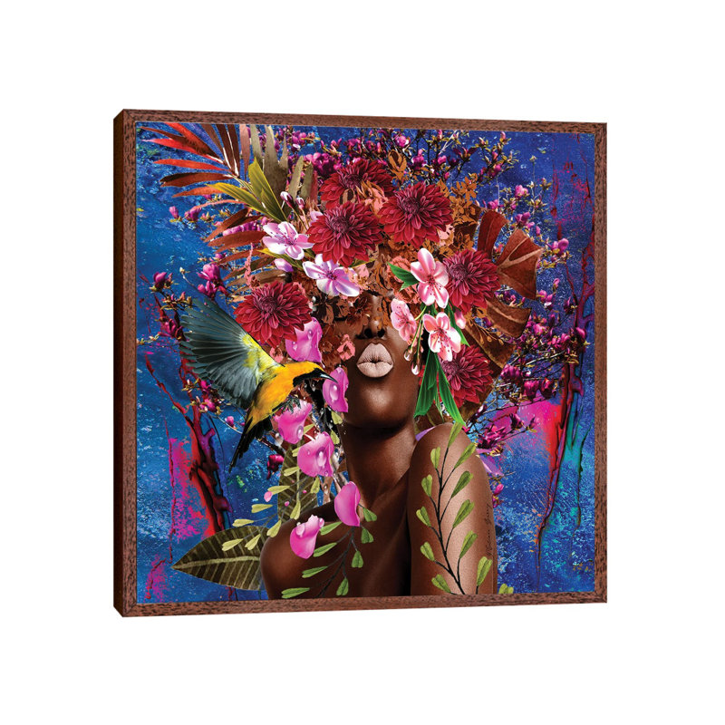 Sister Sassy Blooming - Women In Bloom by Yvonne Coleman Burney - Print on Canvas, 45.72cm H x 45.72cm W x 3.81cm D