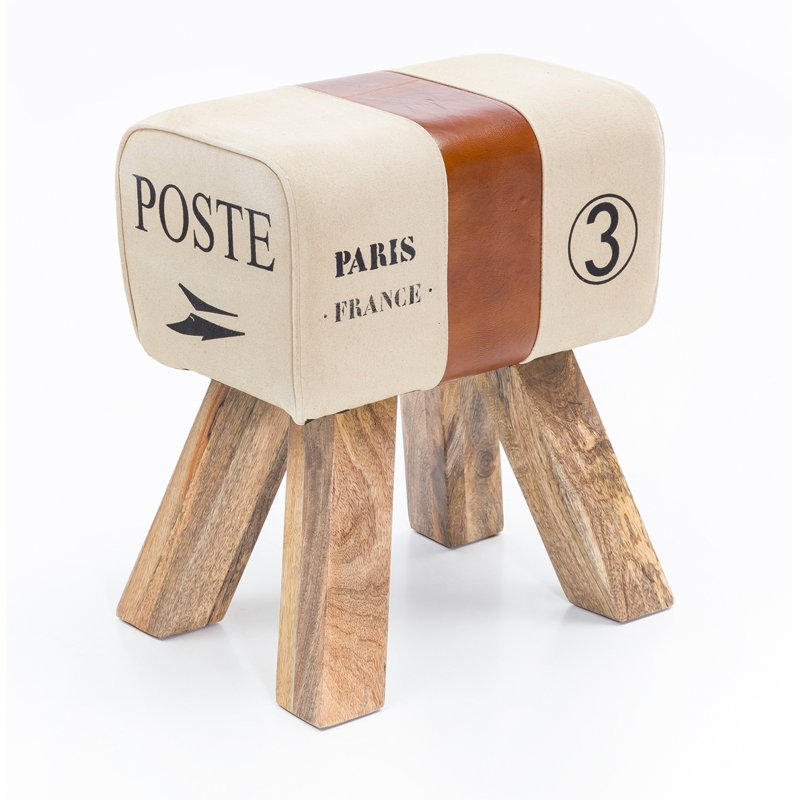 Osier Solid Wood Accent Stool