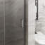 Porte de douche de 34 po x 72 po avec base en acrylique blanc, verre trempé transparent de 1/4 po, aluminium, poignée robuste, bandes d'étanchéité en verre pour prévenir les fuites, salle de bain propre