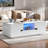 Modern High Glossy Rectangle Coffee Table With 2 Cabinets, One Drawer, 16 Colour Led Lights And A Open Shelf-1713154640